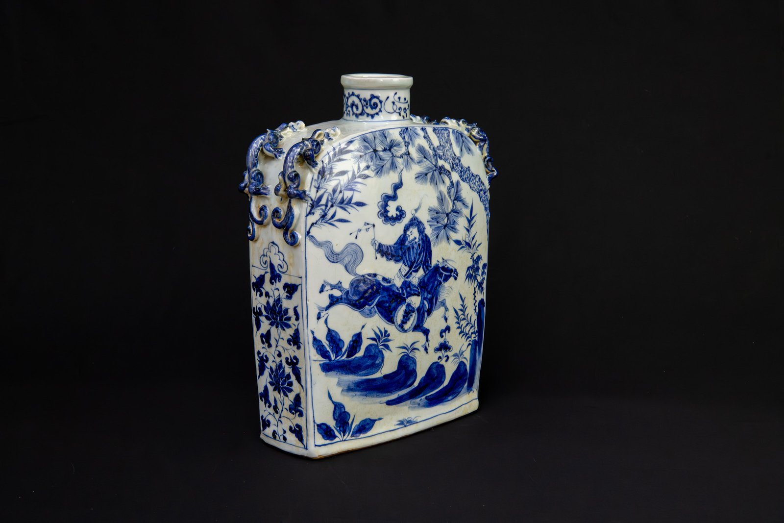Yuan Dynasty Blue and White Four-Lugged Flask - Image 4