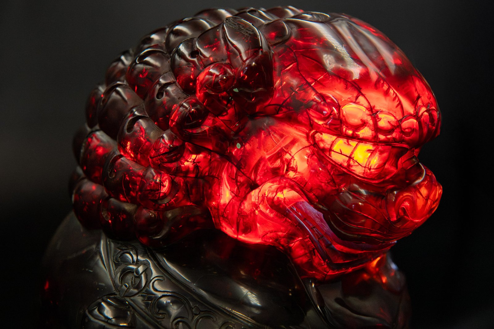 Guardian Lion (Foo Dog) Seal Qing Dynasty (1644–1912) Blood Amber - Image 7