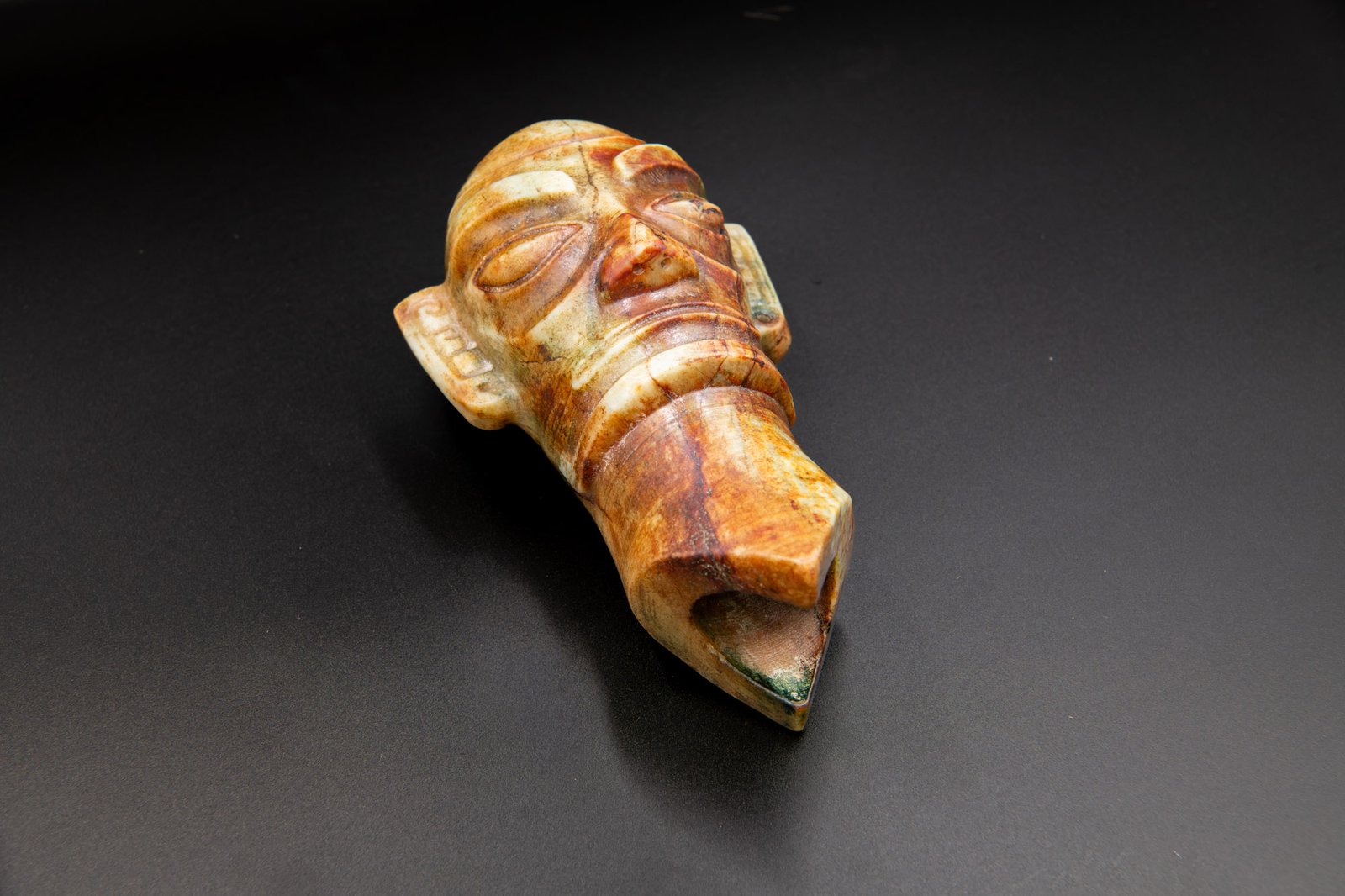 Sanxingdui Jade Head Figurine - Image 2