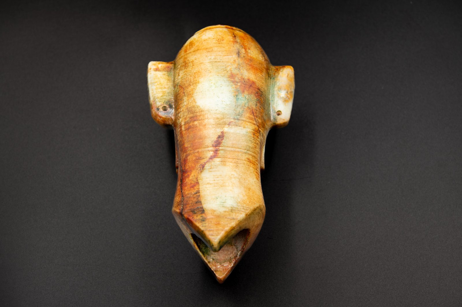 Sanxingdui Jade Head Figurine - Image 5