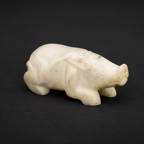 Western Han White Jade Pig 206BCE-9CE