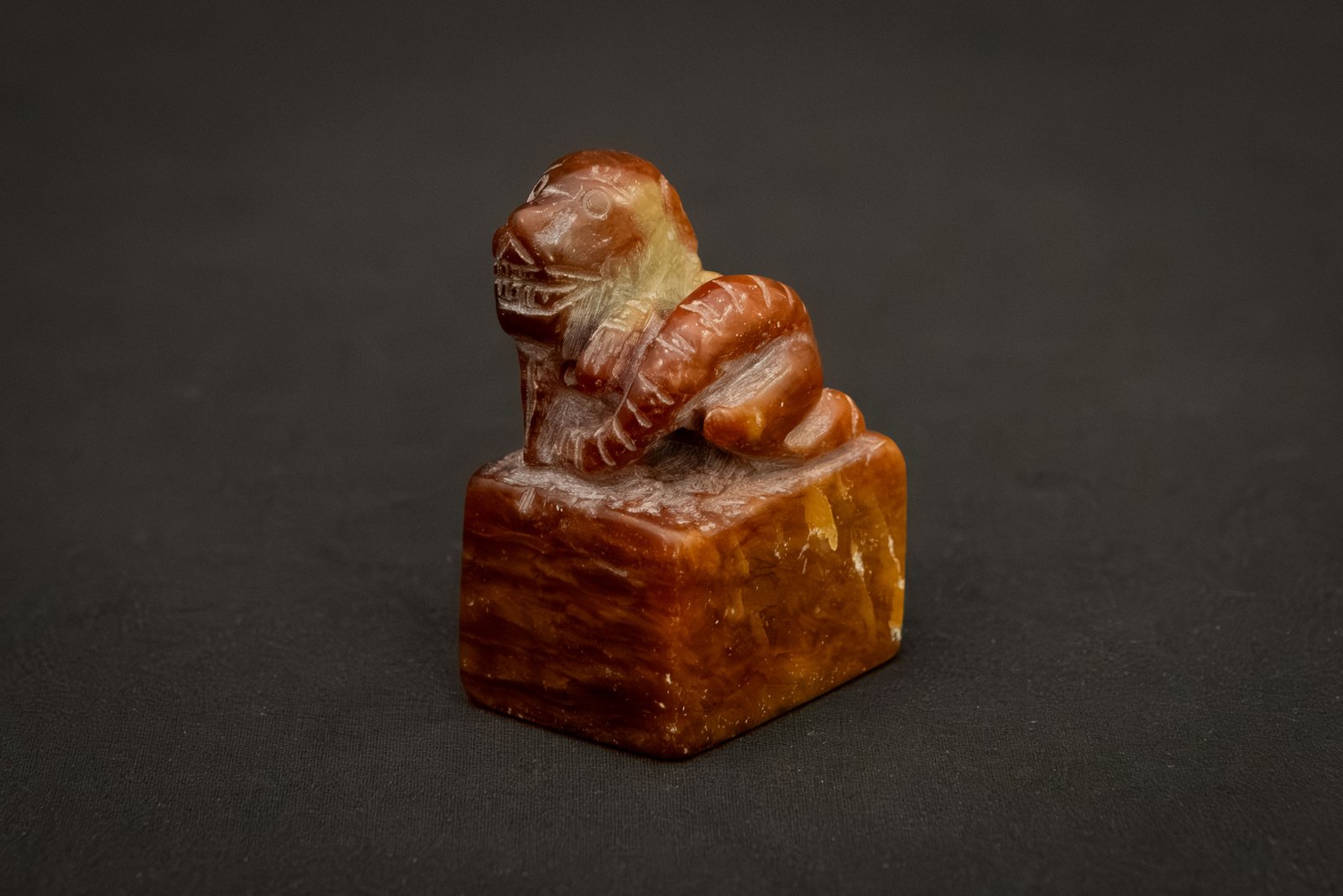 Qing Dynasty Red Jade Seal with Guardian Lion - Image 5