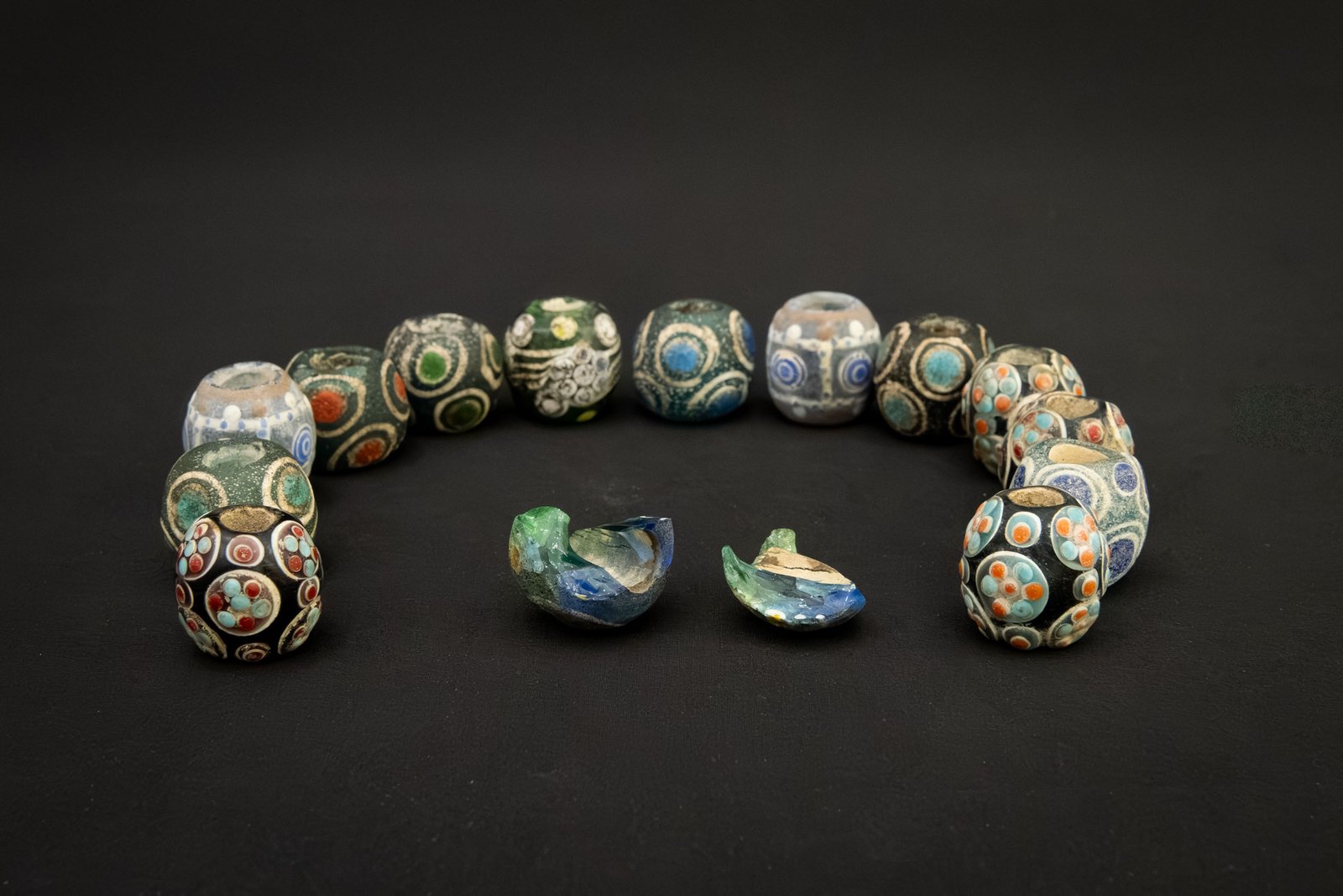 Group of Dragonfly Eye Glass Beads Warring States Period, China, ca. 475–221 BCE - Image 5