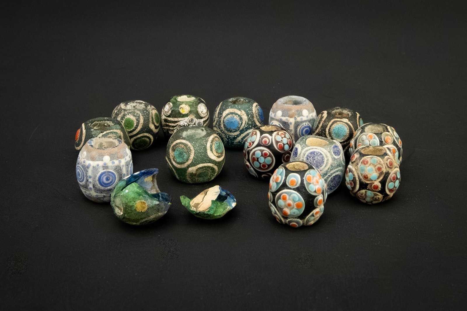 Group of Dragonfly Eye Glass Beads Warring States Period, China, ca. 475–221 BCE